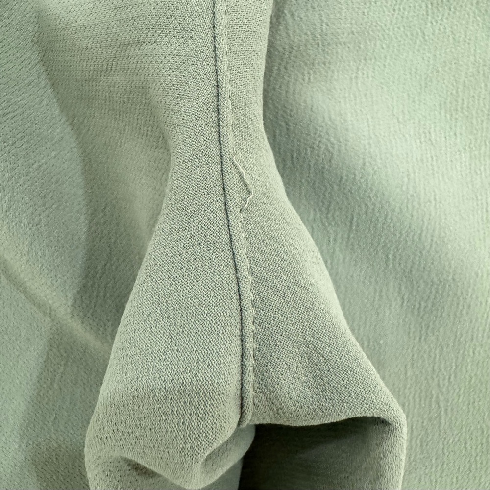 Aritzia Wilfred Allant Cropped Pants Trouser Green Women's Small Crepe Polyester - Picture 9 of 10